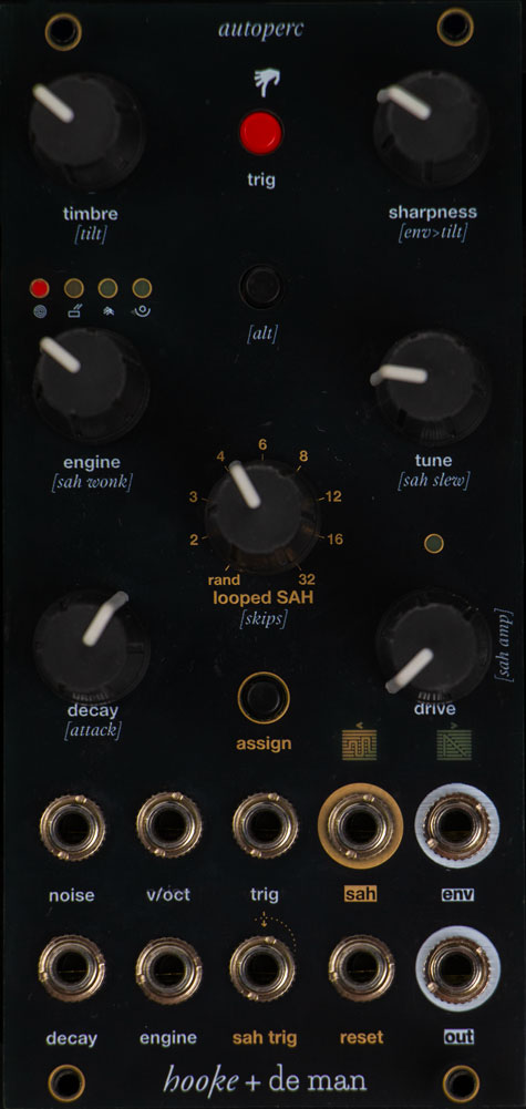 Autoperc front panel