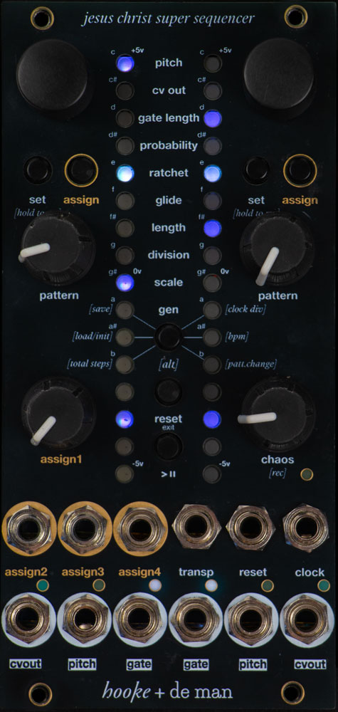 Jesus Christ Super Sequencer front panel